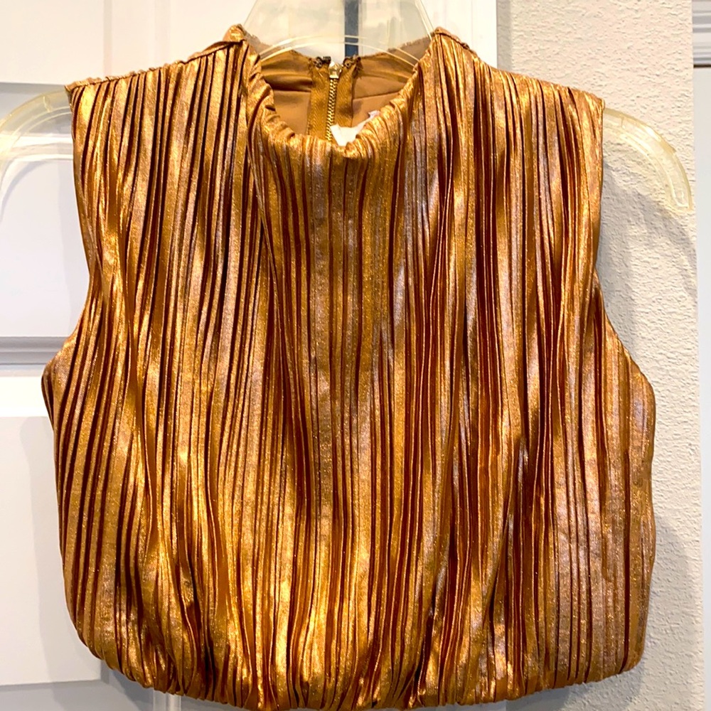 Metallic crop top